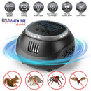 Ultrasonic Rodent Chaser Rat Repellent Pest Driver Mouse Control Squirrel Repeller with 4 Modes 4-65KHz Strobe Light 4 Timer 1292sq.ft. Coverage for R