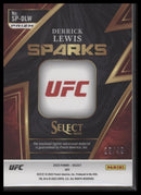 2023 Panini Select UFC Sparks Blue Prizm Patch Derrick Lewis /49