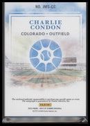 2025 Panini Boys of Summer Jumbo Material Signatures Charlie Condon #/99