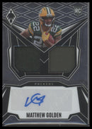2025 Panini Phoenix RPS Dual Rookie Patch Autographs Matthew Golden #/249