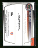 2025-26 Bowman Chrome Prospect Auto Yellow Mojo Refractor CJ Ingram #/75