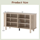 59 Inch TV Stand for TVs Up to 55 Inches with Adjustable Shelves