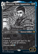 Dennick, Pious Apprentice // Dennick, Pious Apparition (MID-317) - Innistrad: Midnight Hunt: (Showcase, Double Faced Transform) Foil