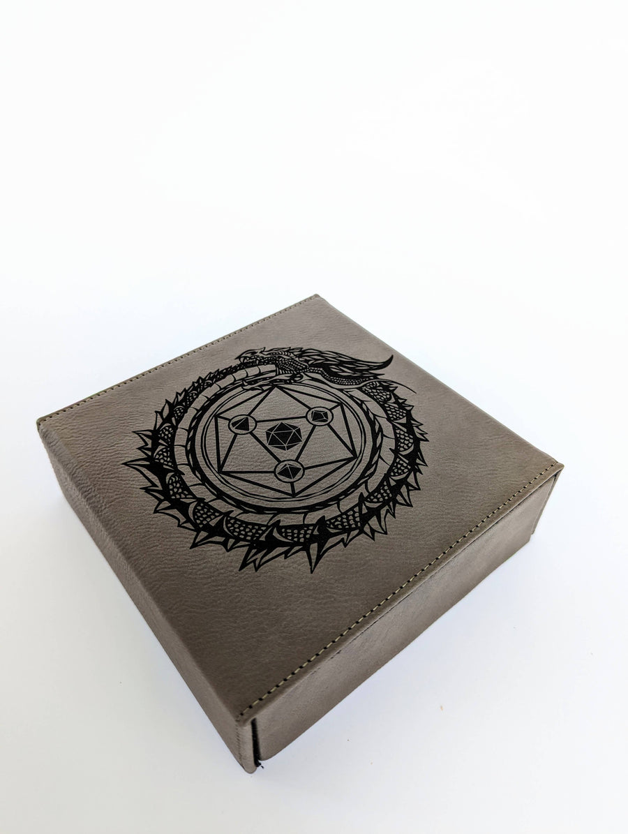 Dragon Circle  - D&D - Vegan Leather Dice Box