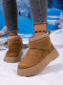 Round Toe Platform Boots
