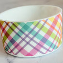 Vintage Pastel Plaid Tumbler Boot -Fall fits 20-40oz