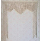 Riseon Large 71 W x 86 L Handmade Macrame Wedding Backdrop, Macrame Wedding Arch