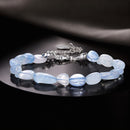 925 Sterling Silver Crystal Bracelet 15+6cm for Women
