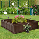 48 Inch Raised Garden Bed Planter for Flower Vegetables Patio