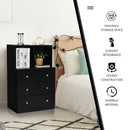 3 Drawer Dresser with Cubbies Storage Chest for Bedroom