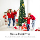 PVC Artificial Slim Pencil Christmas Tree
