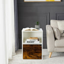 Set of 2 Nightstands Side End Table for Living Room