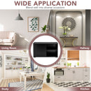 Kitchen Storage Cabinet with Wood Sliding Door