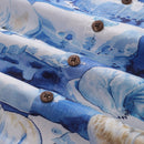 Hawaiian Shirt For Men Melting Away Print Shirt Camp Collar 100% Cotton