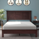 Full Wood Headboard Flat Panel with Pre-drilled Holes and Height Adjustment