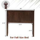 Solid Wood Flat Panel Headboard for Twin-size Bed