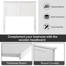 Solid Wood Flat Panel Headboard for Twin-size Bed