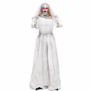 Animated Halloween Ghost Bride Decoration 5.7 ft Turning Head