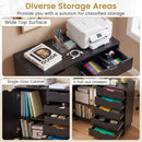 5-Drawer Mobile Storage Cabinet with Adjustable Shelf