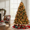 5/6/7/8 FT Artificial Christmas Tree with LED Lights and Remote APP Control