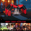 Halloween Inflatable Spider Blow Up Yard Scary Spider with Red Tunnel Light Eyes