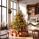 6 FT Pre-Lit Artificial Christmas Tree with 240 LED Lights