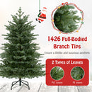 5/6/7 Feet Artificial Christmas Tree with 1426/2116/3156 Lush PVC and 200/300/400 Warm White LED Lights