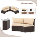 5 Pieces Patio Furniture Set