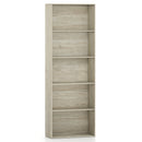 5-Tier Bookshelf Freestanding Display Shelf 67" Gray