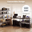 5-Tier Garage Shelving Unit 2200 LBS Metal Storage Shelves Adjustable Utility Rack for Warehouse