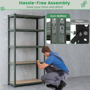 5-Tier Heavy Duty Metal Shelving Unit with 2000 LBS Total Load Capacity