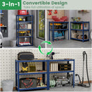 5-Tier Heavy Duty Metal Shelving Unit with 2000 LBS Total Load Capacity