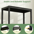 4-Tier Heavy-Duty Plastic Storage Shelves Freestanding Garage Shelving Unit