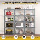5-Tier Heavy Duty Wire Storage Racks with Anti-slip Foot Pad