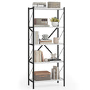 5-Tier Bookshelf with Heavy-Duty Metal Frame