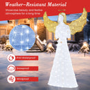 5 ft Festive Pre-Lit Angel with Halo and 150 LED Lights