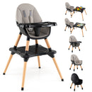 5-in-1 Baby Wooden Convertible High Chair