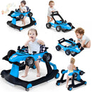 5-in-1 Baby Walker with Adjustable Height and Speed for Boys Girls 6-18 Months