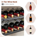 5-tier Wine Rack Table with Glasses Holder