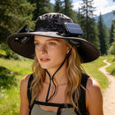 Solar Fan Hat with UPF50+ Sun Protection & Neck Flap