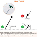 Tent Pegs Ropes Set 20Pcs 9.8in Heavy Duty Tent Stakes Nails Spike with 4x 9.8ft Nylon Ropes Tent Pop Up Canopy Stakes