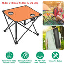 Portable Folding Camping Table with Cup Holders & Carry Bag