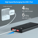 10000Mah Power Bank Portable Charger External Battery Pack 22.5W Super Fast Charging PD &QC 3.0 with LED Display Fit for iPhone Samsung