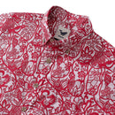 Hawaiian Shirt For Men Paper-Cut Painting Button-down Shirt Short Sleeve 100% Cotton Shirt By Yakima