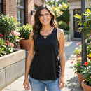 E M Sleeveless Layering Tank Top, Size L