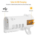 Wall Mounted Toothbrush Sanitizer Holder IR Induction UV Sanitization Rack with 4 Slots Toothpaste Dispenser for Bathroom