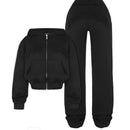 Tube Top High Waist Casual Trousers Set