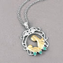0.09 Carat Genuine Emerald .925 Sterling Silver Pendant