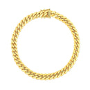 10k Yellow Gold Classic Miami Cuban Solid Bracelet (7.10 mm)