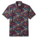 Mens Hawaiian Shirt Short Sleeve Fish Shirt Coral Reef Cotton Beach Shirt Magical World Coral Reef By Uta Krogmann